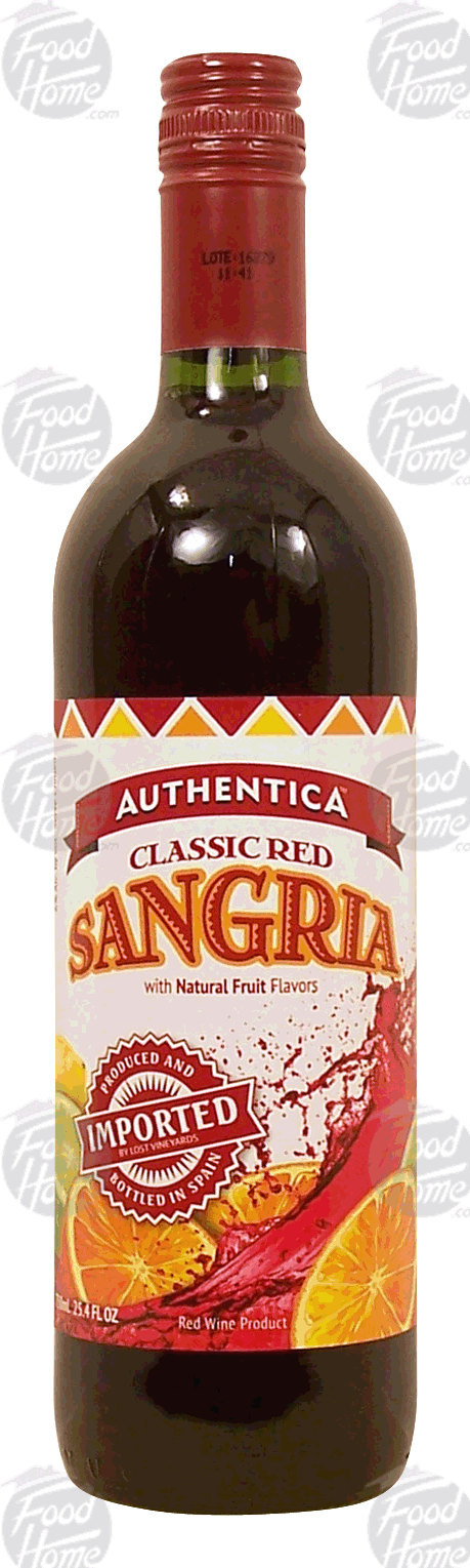 Authentica Classic Red sangria red win product, 6% alc. by vol. Full-Size Picture